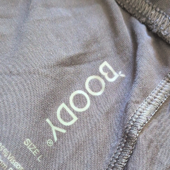 BOODY I NWT Storm Blue-Grey Drawstring Goodnight Sleep Lounge Pajama Pants, L - Picture 10 of 16